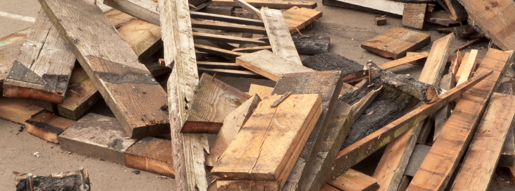 Image of glass awaiting recycling.