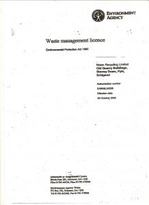 Waste Management Licence